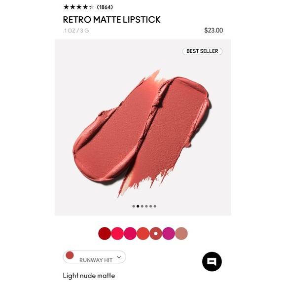 MAC Runway Hit Retro Matte Creamy Lipstick — Full Size .1 oz - Picture 5 of 5